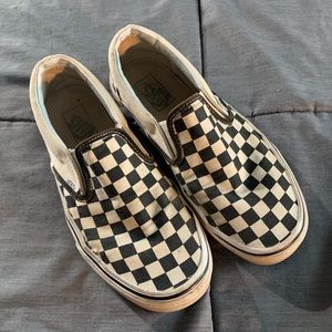 Used Women’s Blk+ Wht Checkered Vans